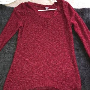 Oversized knit shirt